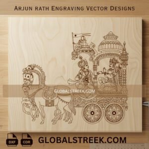 Arjun Rath Engraving Vector Designs DXF laser engraving CNC vector file download high detail design
