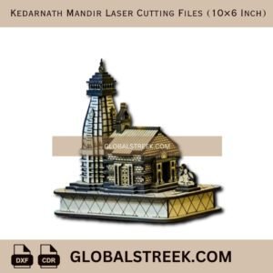 Kedarnath Mandir Laser Cutting Files | CNC Laser Temple Design DXF & CDR