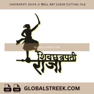 Chatrapati Shiva Ji Wall Art Laser Cutting File | CNC Laser Design