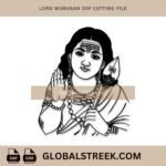 Lord Murugan DXF Cutting File | Laser Engraving & Wall Art Design