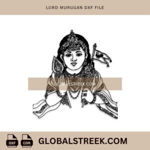 Lord Murugan DXF File | Laser Engraving & Cutting Vector Design