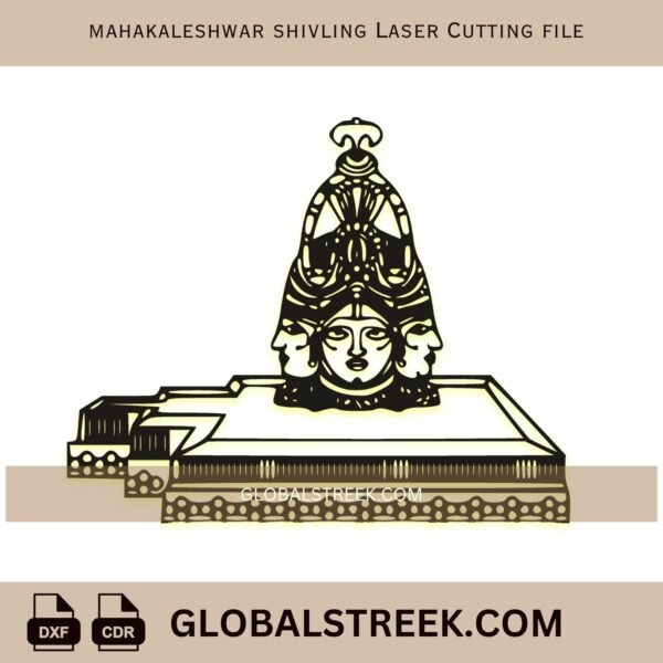 Mahakaleshwar Shivling Laser Cutting File | CNC Laser Design DXF & CDR