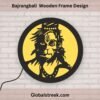 Bajrangbali laser cut wooden frame design