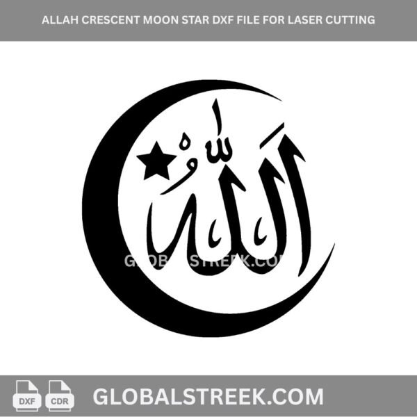 Allah crescent moon star image