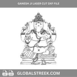 Ganesh Ji Laser Cut DXF File | Engraving Vector Design for MDF & Acrylic