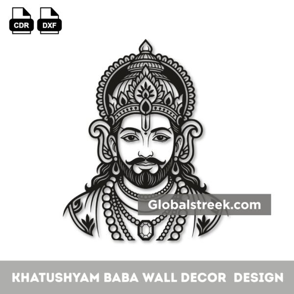 Khatu Shyam Baba 2d vector design