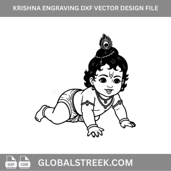 krishna vector black and white photo