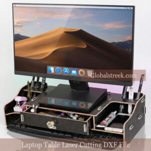 Laptop Table Laser Cutting DXF File CNC Furniture Design