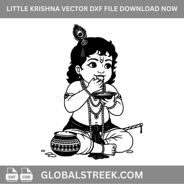 little krishna vector image