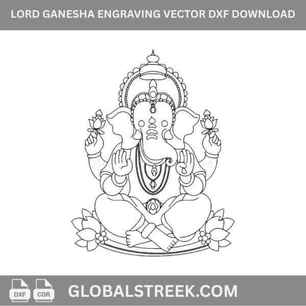 ganapati line art design image