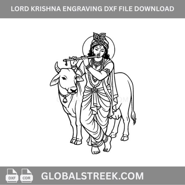 lord krishna vector image
