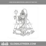 shiv ji line art image