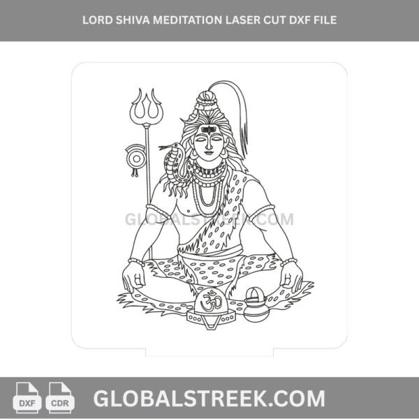 shiv ji line art image
