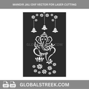 Mandir Jali DXF Vector for Laser Cutting | CNC Design for MDF & Acrylic