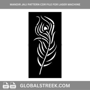 Mandir Jali Pattern CDR File for Laser Machine | CNC Vector Design for MDF & Acrylic