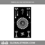 temple jali vector image