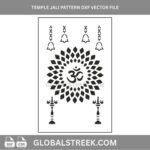 temple jali patten vector design image