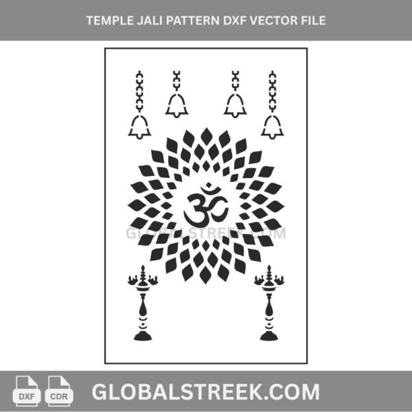 temple jali patten vector design image