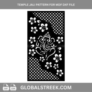 Temple Jali Pattern for MDF DXF File | CNC Laser Cutting Design