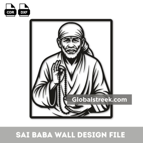 Sai Baba 2d vector image