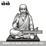 Sai baba 2d vector image