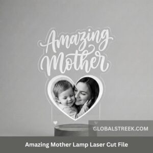 Amazing Mother Lamp Laser Cut File DXF & CDR for CNC