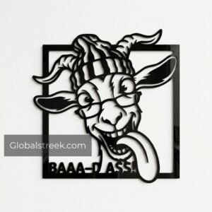 Funny Goat Wall Art DXF File