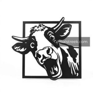 Funny Cow Wall Art DXF File