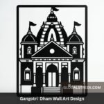 Gangotri Dham black and white image