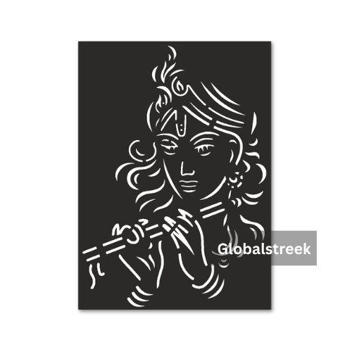 Krishna stencil template