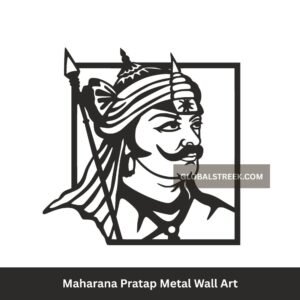 Maharana Pratap Metal Wall Art DXF laser cut metal wall decor design