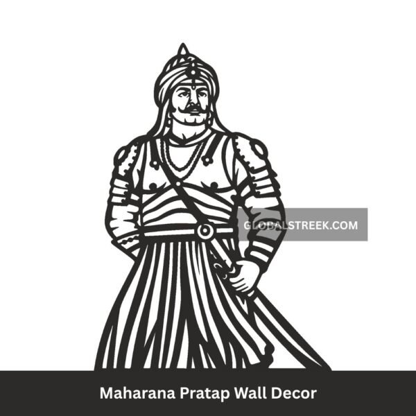 Maharana Pratap black and white photo