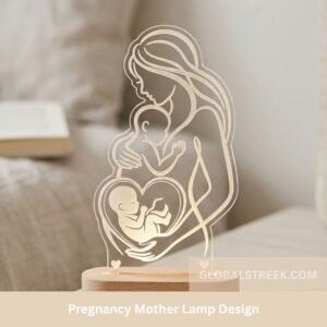 Pregnancy Mother Lamp Design acrylic LED lamp
