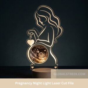 Pregnancy Night Light Laser Cut File
