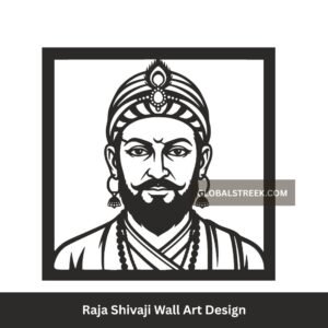 Raja Shivaji Wall Art Design DXF laser cut wall art design