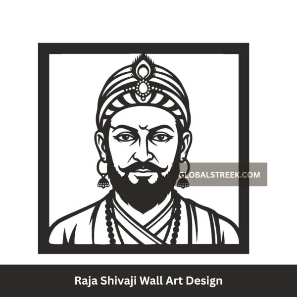 Shivaji black and white design