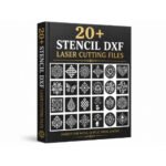 20+ Stencils Design Files Bundle in DXF and CDR formats