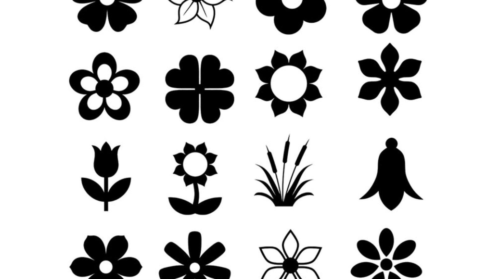 Flower Vector Illustration Design DXF File for Laser Cutting and Engraving Free Download
