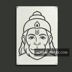 Hanuman Face Wall Art Design DXF File for Laser Cutting and Engraving
