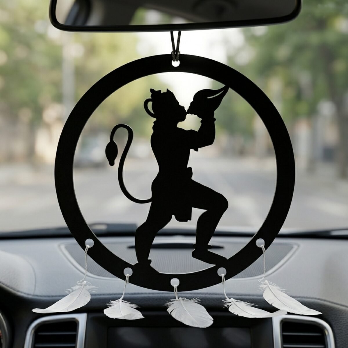 Hanuman Ji Car Hanger Design DXF File