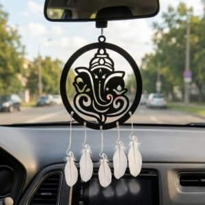 Lord Ganesh Ji Car Hanger Design DXF File