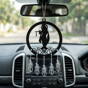 Lord Krishna Ji Car Hanger Design DXF File