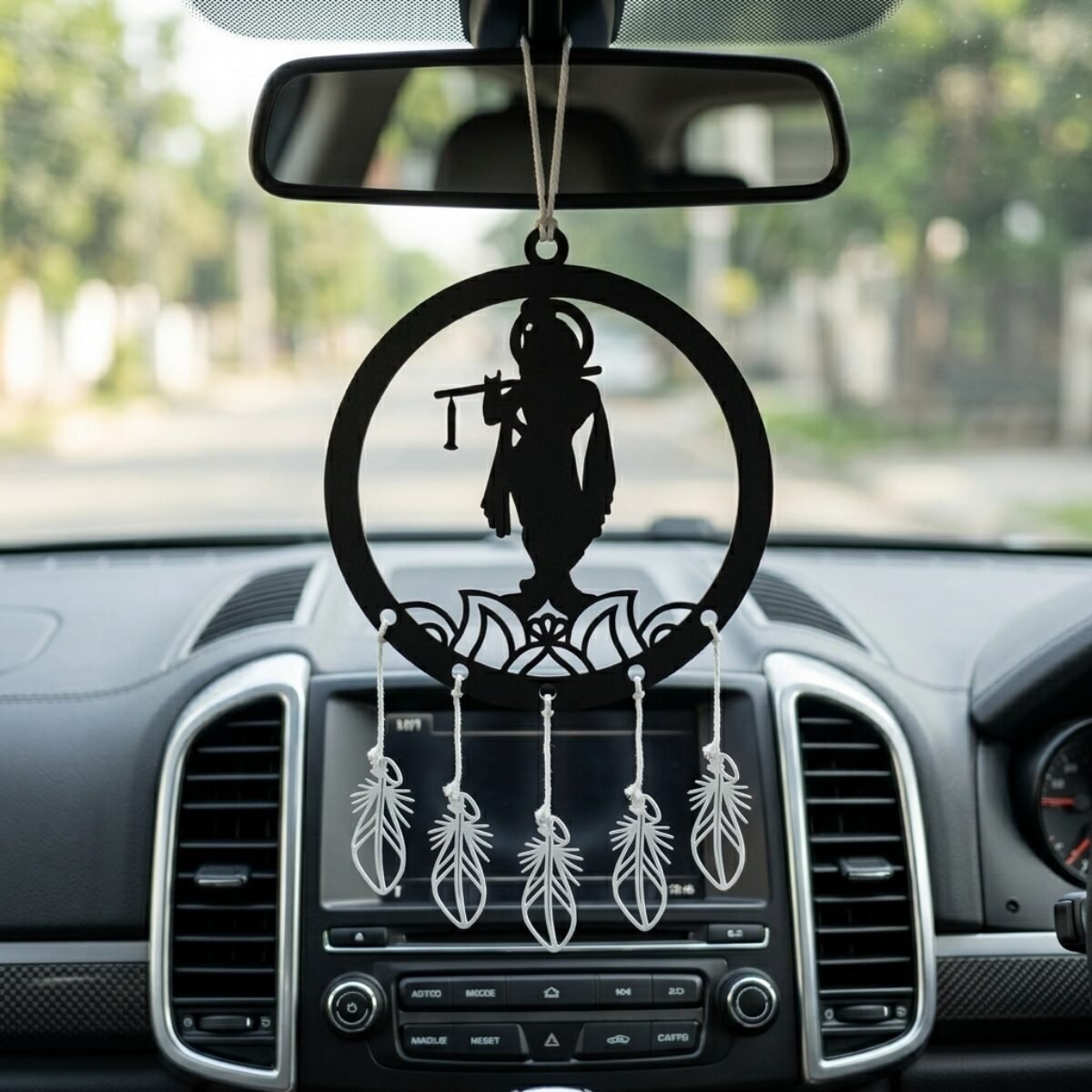 Lord Krishna Ji Car Hanger Design DXF File