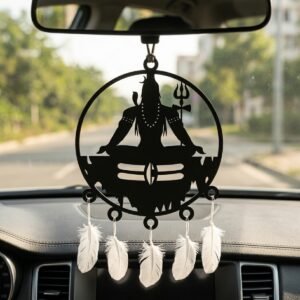 Shiv Ji Car Hanger Design DXF File for Laser Cutting