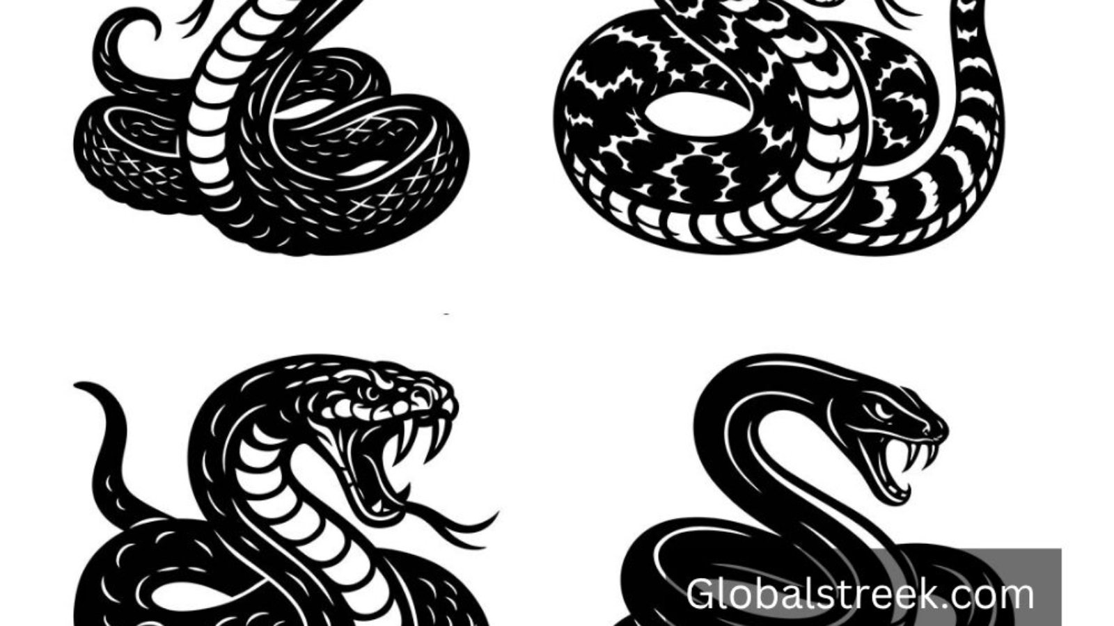 Snake Vector Illustration Design Free DXF File