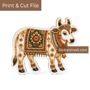 Kamdhenu Cow Printable Artwork