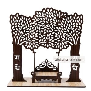 Laddu Gopal Jhula Wooden Image