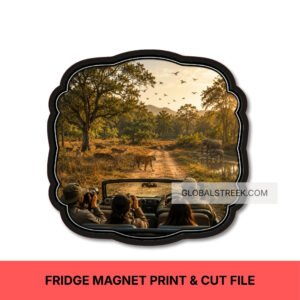Jim Corbett Fridge Magnet design