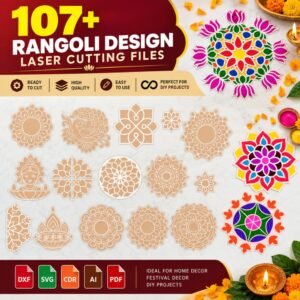 rangoli design laser cutting files
