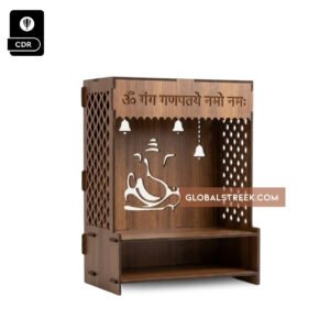 Home and Office Decor Wooden Temple Design
